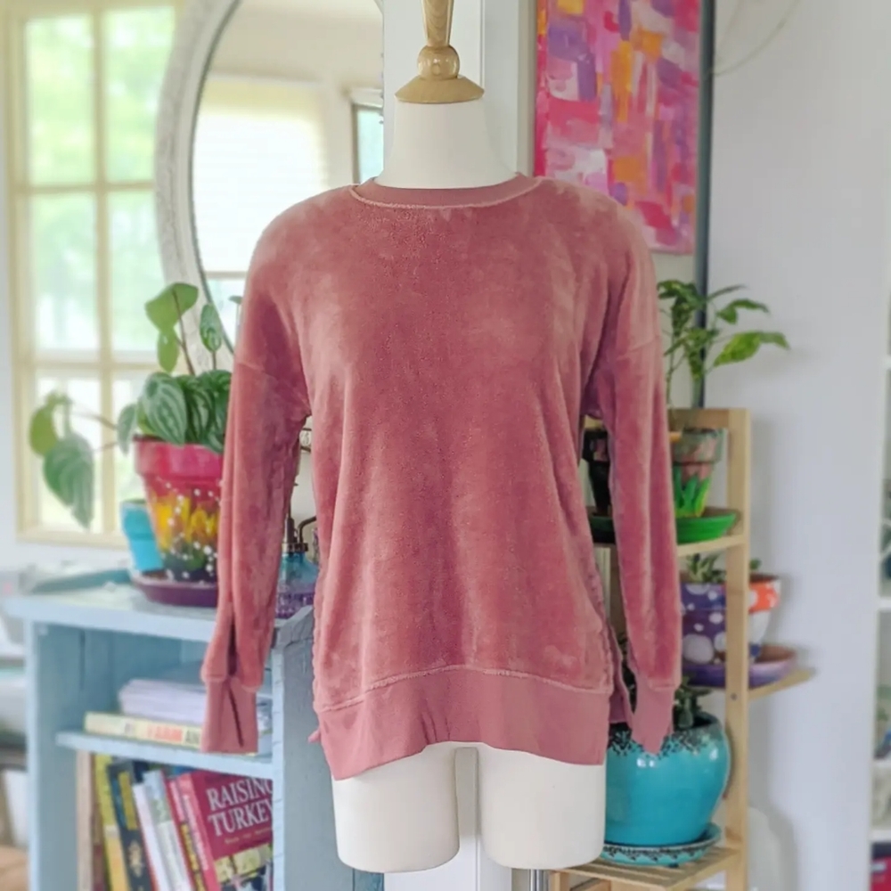 Fluffy Dusty Rose Sweater
